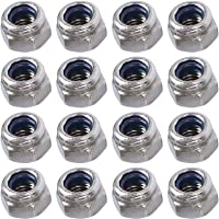 DOITOOL 100 piezas m3 tuercas hexagonales de inserción de nylon kit de surtido de tuercas de bloqueo de acero inoxidable…